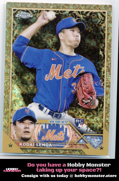 2023 Topps Gilded Collection Mini-Diamond Gold Etch /50 Kodai Senga #73 (RC)