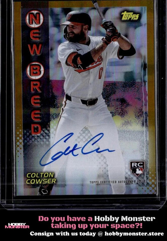 2024 Topps Archives Colton Cowser 1999 New Breed Gold Auto #/50 Orioles