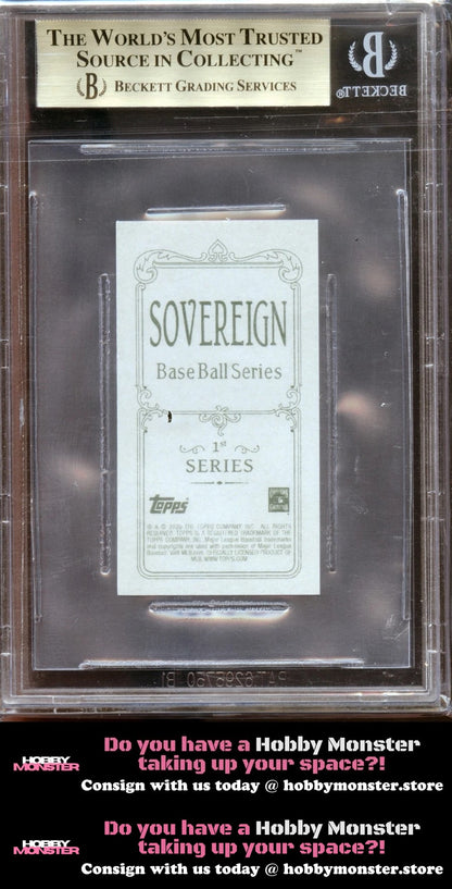 2020 Topps 206 Johnny Bench Wave 1 Sovereign Back Reds BGS 9.5