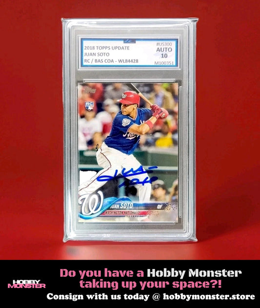 2018 Topps Juan Soto Rookie RC Beckett Authenticated Auto Nationals Mets