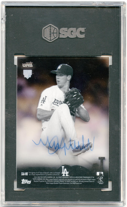 2018 Topps Clearly Authentic Walker Buehler Rookie Auto Dodgers SGC 8