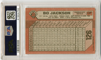 1989 Bowman Bo Jackson Kansas City Royals PSA 7