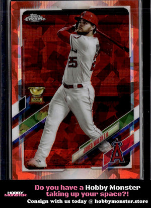 2021 Topps Chrome Sapphire Edition Jared Walsh Gold Cup Orange #/25 Angels