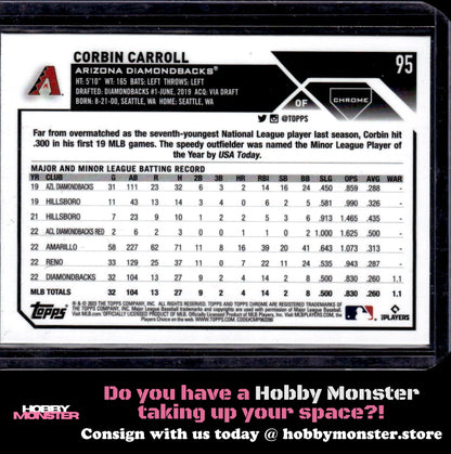 2023 Topps Chrome Logofractor Edition Corbin Carroll Arizona Diamondbacks 002