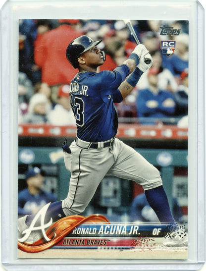2018 Topps Update Ronald Acuna Jr. Rookie Atlanta Braves 002-r8ofe