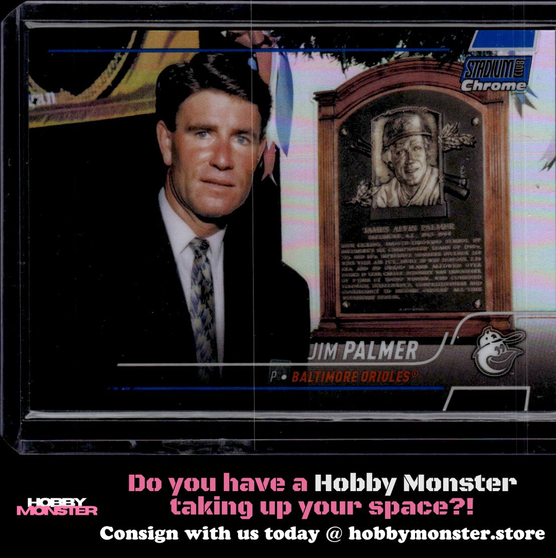 2022 Stadium Club Chrome Jim Palmer Blue Refractor #/199 Baltimore Orioles 002