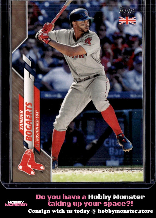 2020 Topps UK Edition Xander Bogaerts Gold #/25 Boston Red Sox