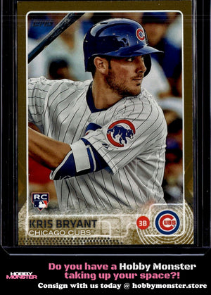 2015 Topps Kris Bryant Gold Rookie #/2015 Chicago Cubs 002-r8ofw