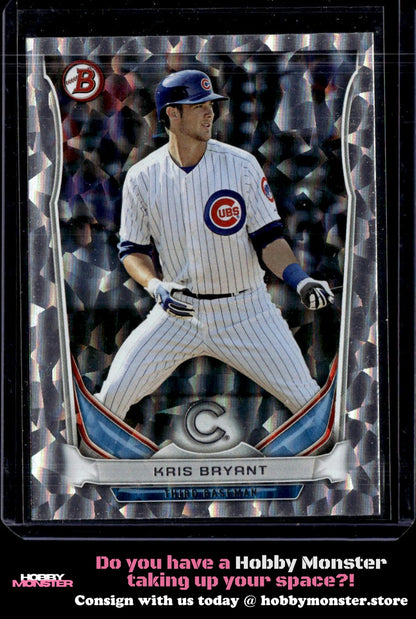 2014 Bowman Draft Kris Bryant Top Prospects Silver Ice Chicago Cubs 002