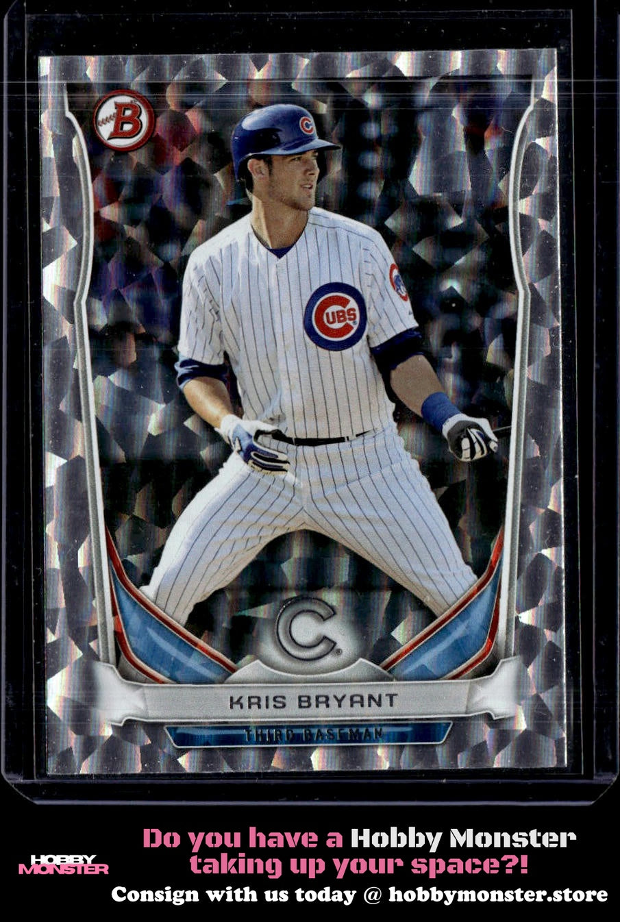 2014 Bowman Draft Kris Bryant Top Prospects Silver Ice Chicago Cubs 002-r8ofu