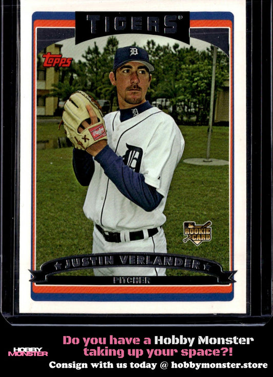 2006 Topps Justin Verlander Rookie RC Detroit Tigers