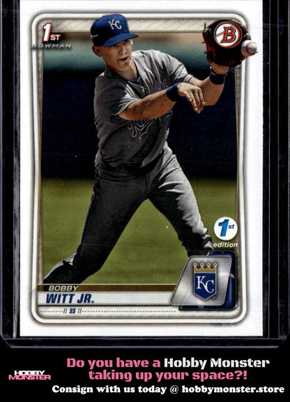 2020 Bowman 1st Edition Bobby Witt Jr. Kansas City Royals 002