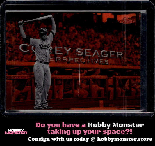 2016 Topps Chrome Corey Seager Perspectives Orange #/25 Los Angeles Dodgers