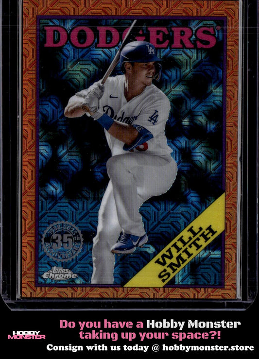 2023 Topps Will Smith 1988 Orange #/25 Los Angeles Dodgers
