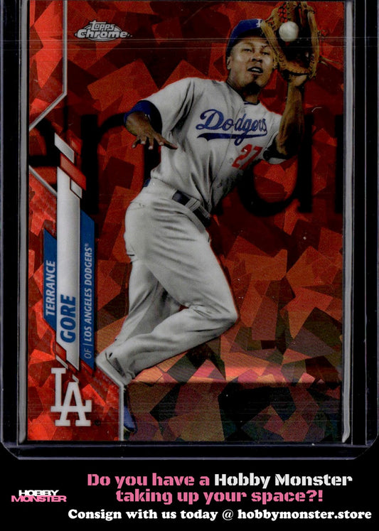 2020 Topps Chrome Update Sapphire Terrance Gore Orange #/25 Dodgers