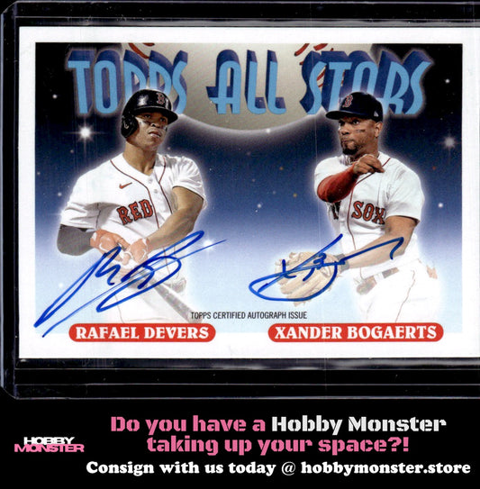 2022 Topps Archives Xander Bogaerts Rafael Devers 1993 Dual Auto Boston Red Sox