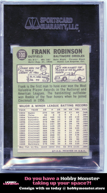 1967 Topps Frank Robinson Baltimore Orioles SGC 4