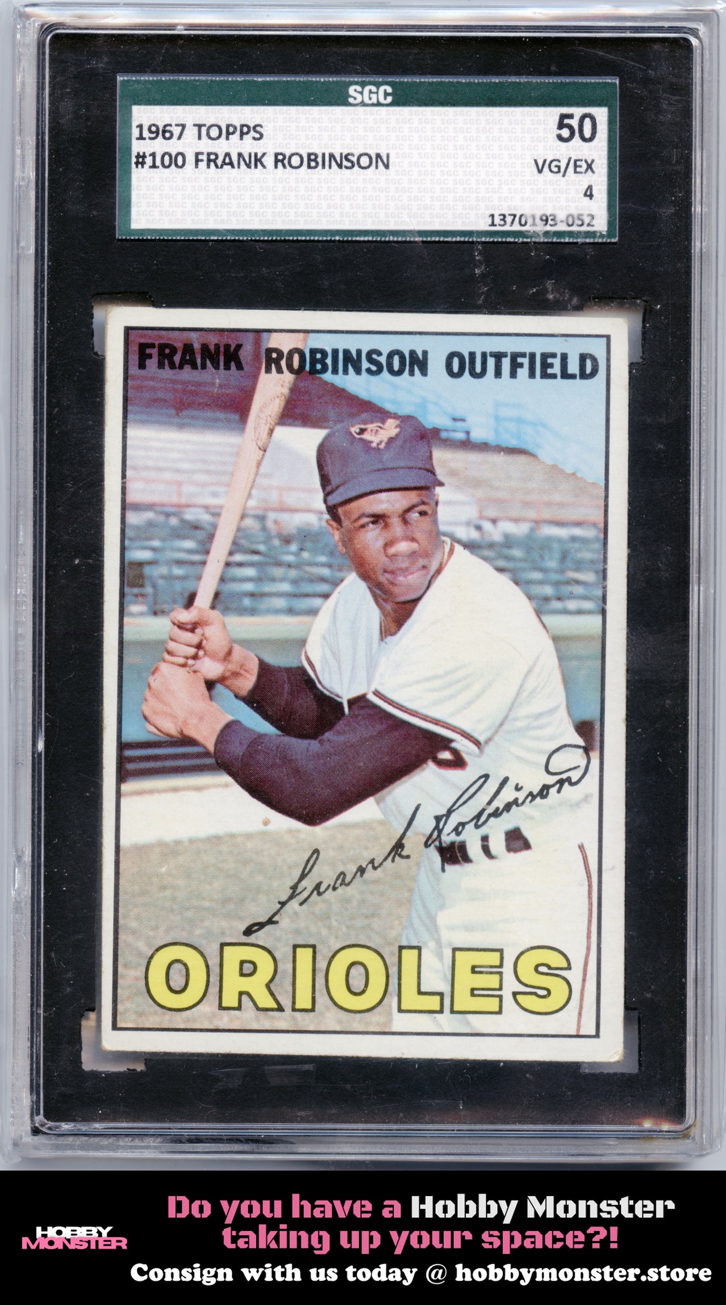 1967 Topps Frank Robinson Baltimore Orioles SGC 4