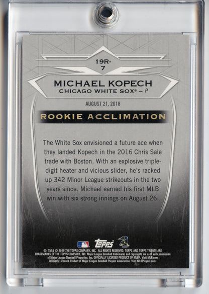 2019 Topps Tribute Michael Kopech Rookies Red #/10 White Sox Dodgers