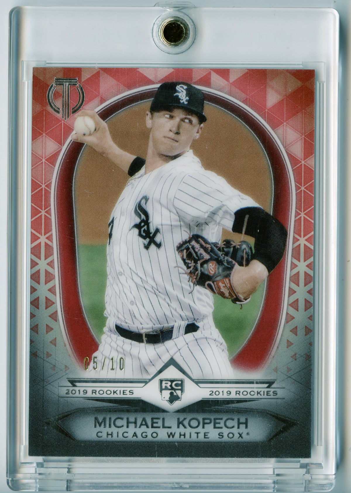 2019 Topps Tribute Michael Kopech Rookies Red #/10 White Sox Dodgers
