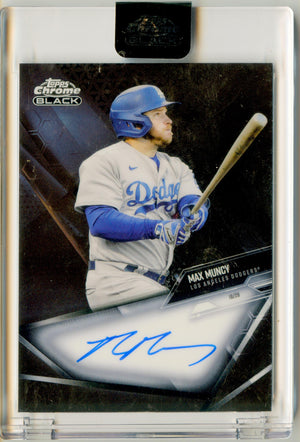 2021 Topps Chrome Black Max Muncy Autographs Auto Los Angeles Dodgers
