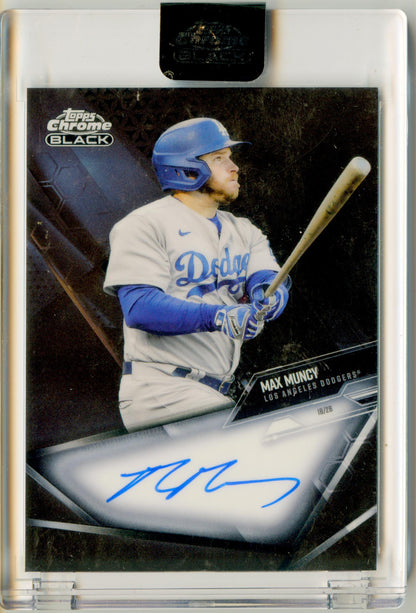 2021 Topps Chrome Black Max Muncy Autographs Auto Los Angeles Dodgers