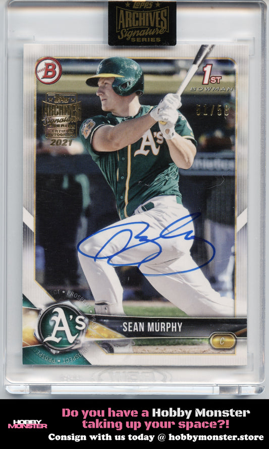 2021 Topps Archives Signature Series Sean Murphy Auto #/58 Athletics
