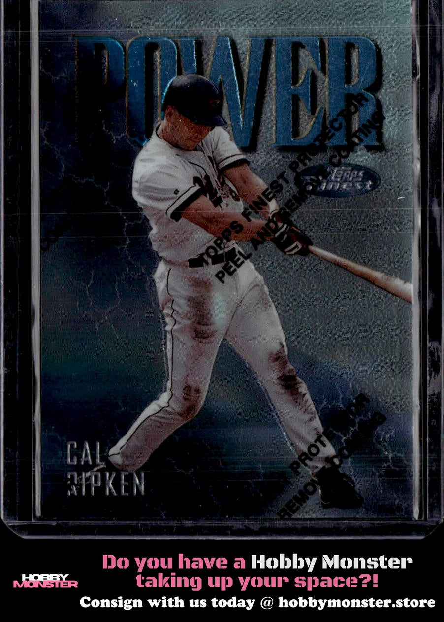 1997 Topps Finest Cal Ripken w/ Protective Film Baltimore Orioles