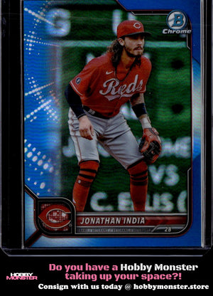 2022 Bowman Chrome Jonathan India Blue Refractor #/150 Cincinnati Reds 00H-r9tur