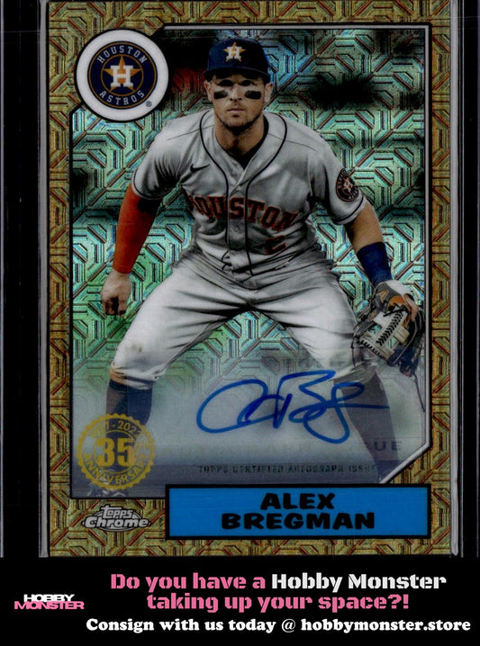 2022 Topps Alex Bregman 1987 Mojo Silver Pack Auto /10 Astros