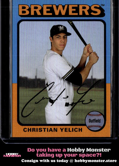 2019 Topps Archives Christian Yelich Purple #/175 Milwaukee Brewers 00H-r9tue