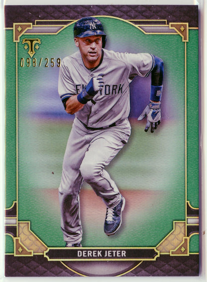 2022 Topps Triple Threads Derek Jeter Emerald #/259 New York Yankees 00H-r9uz4