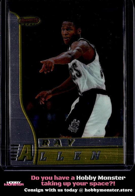 1996-97 Bowman's Best Ray Allen Rookie Milwaukee Bucks 00T