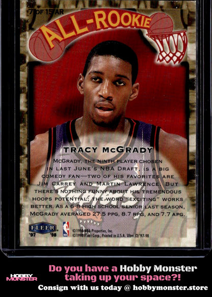1997-98 Ultra Tracy McGrady All-Rookie Toronto Raptors 00T-s7zq8