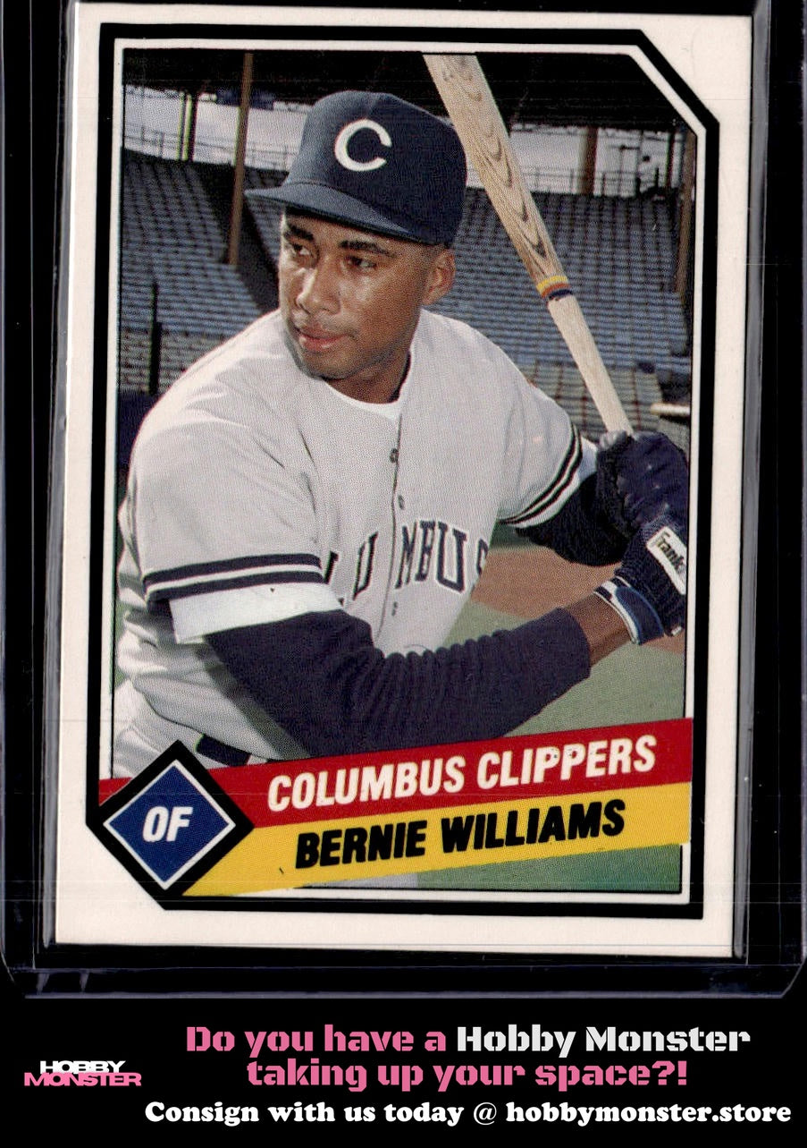 1989 CMC Columbus Clippers Bernie Williams Columbus Clippers 00T-s7zqa