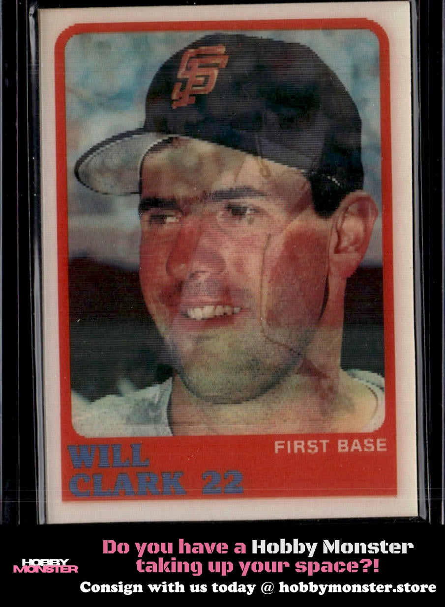 1988 Sportflics Will Clark San Francisco Giants 00T-s7zqo