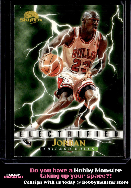 1995-96 SkyBox Premium Michael Jordan Electrified Chicago Bulls 00T