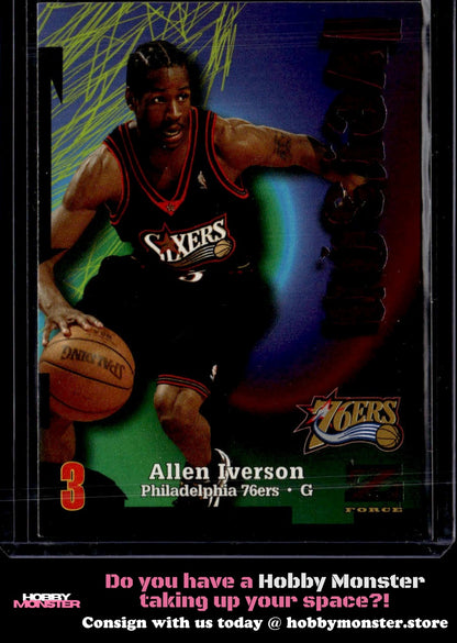 1997-98 SkyBox Z-Force Allen Iverson Philadelphia 76ers 00T-s7zqd