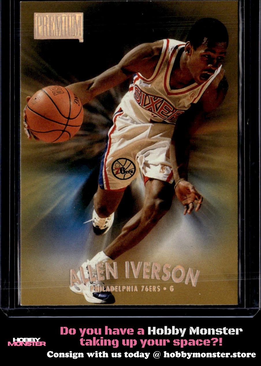 1997-98 SkyBox Premium Allen Iverson Reebok Bronze Philadelphia 76ers 00T-s7zqf