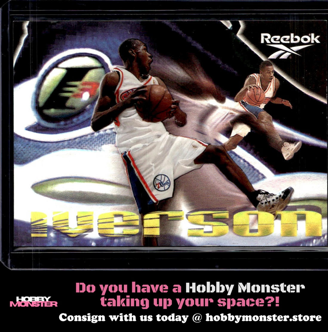 1997-98 SkyBox Premium Allen Iverson Reebok Philadelphia 76ers 00T
