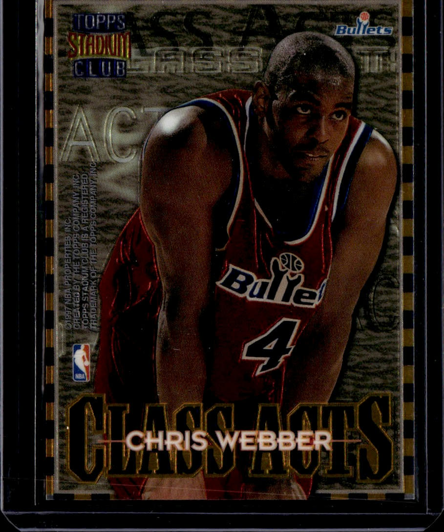 1996-97 Stadium Club Chris Webber / Juwan Howard Class Acts Bullets 00T