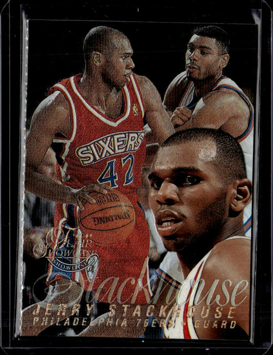 1996-97 Flair Showcase Jerry Stackhouse Flair Row 0 Philadelphia 76ers 00T