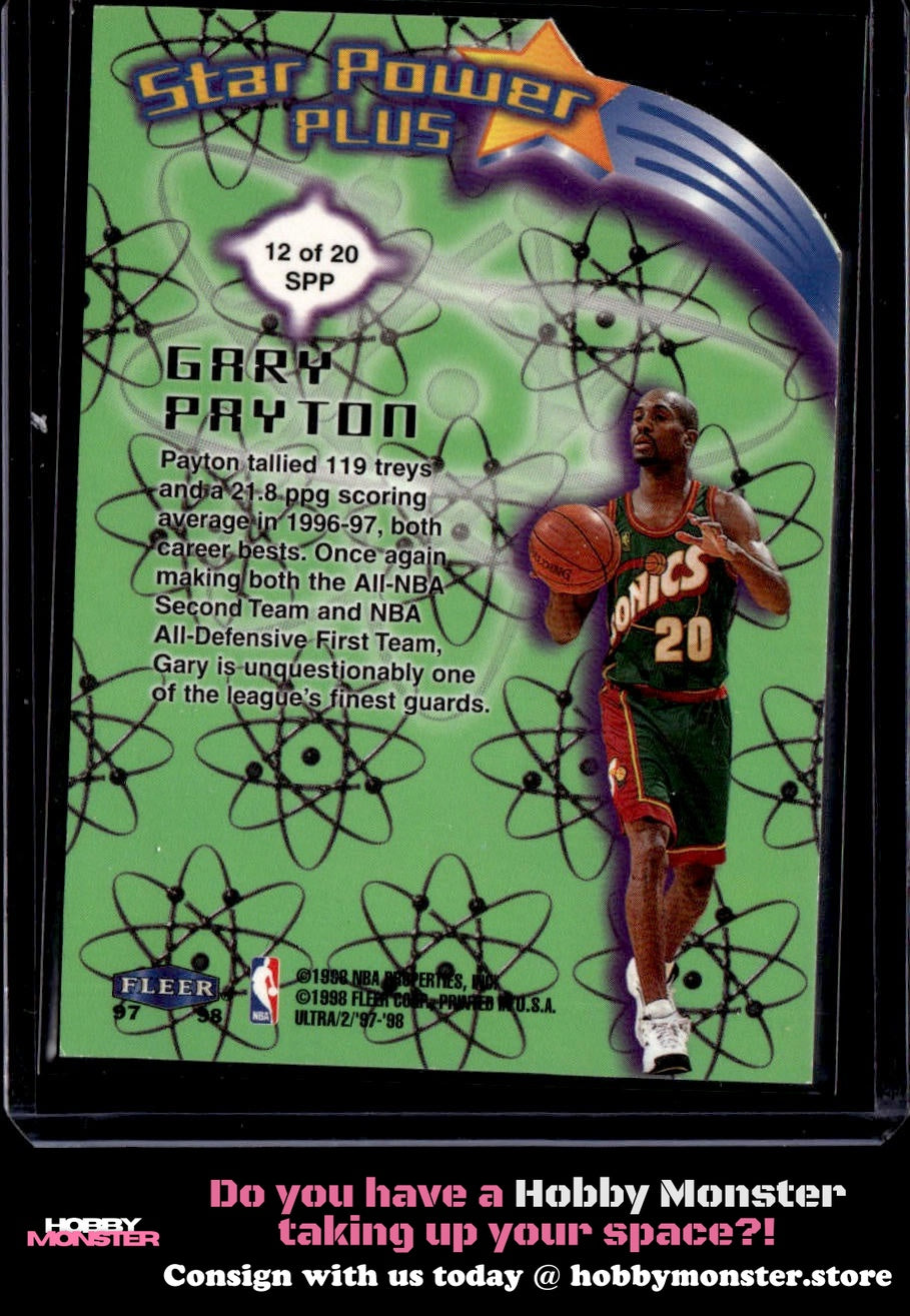1997-98 Ultra Gary Payton Star Power Plus Seattle SuperSonics 00T-s8cjt