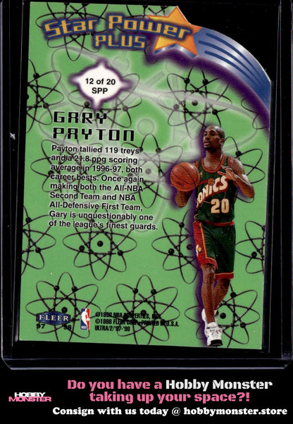 1997-98 Ultra Gary Payton Star Power Plus Seattle SuperSonics 00T-s8cjt