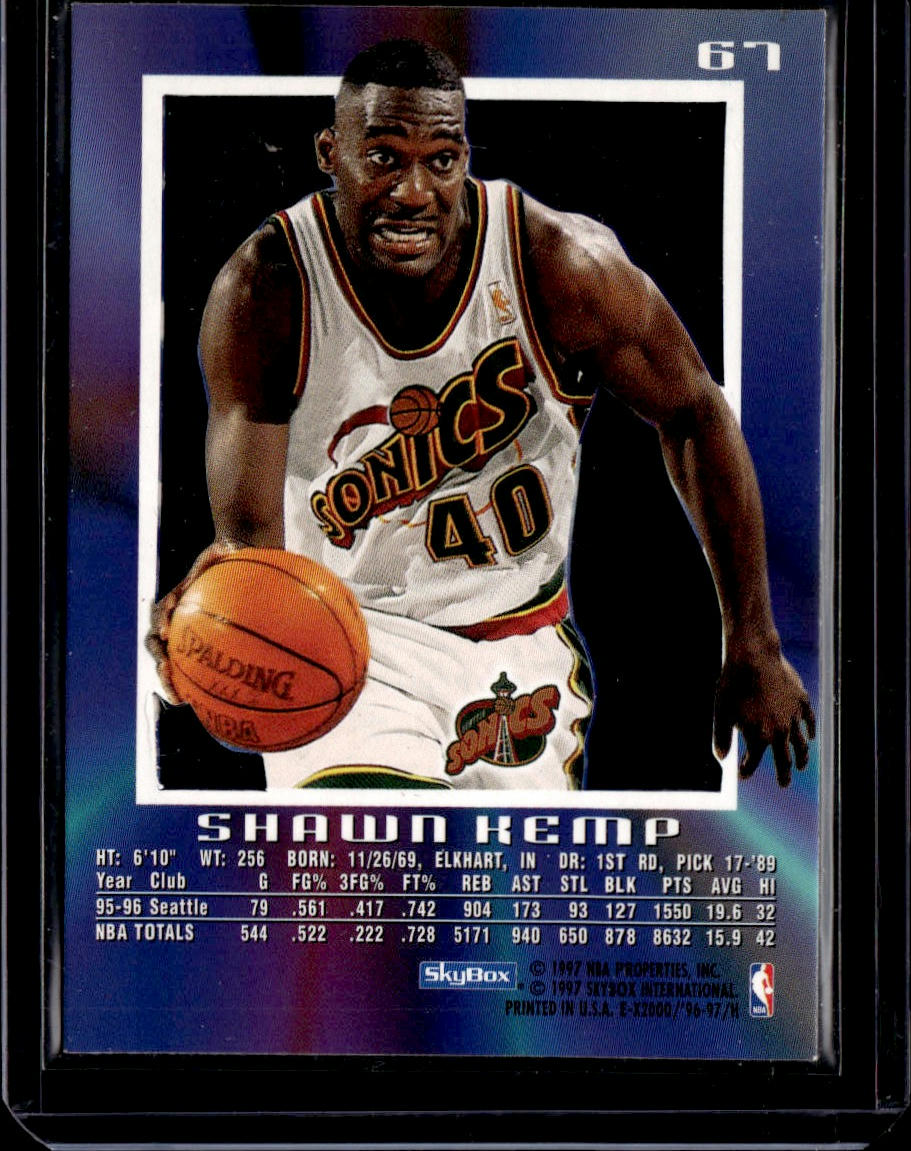 1994-95 Ultra Shawn Kemp Jam City Seattle SuperSonics 00T-s8ck5