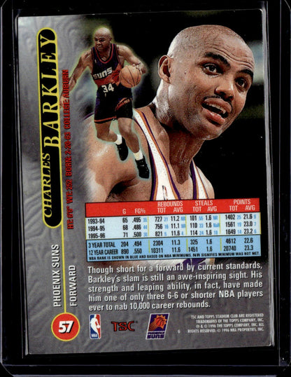 1996-97 Stadium Club Charles Barkley Matrix Phoenix Suns 00T-s8ckb