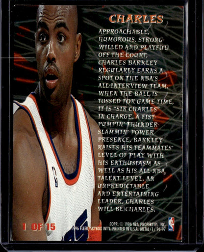1996-97 Metal Charles Barkley Metal Edge Phoenix Suns 00T-s8ckc