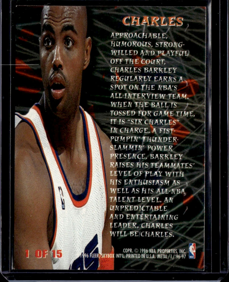 1996-97 Metal Charles Barkley Metal Edge Phoenix Suns 00T-s8ckc