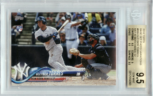 2018 Topps Gleyber Torres SP Yankees BGS 9.5 001