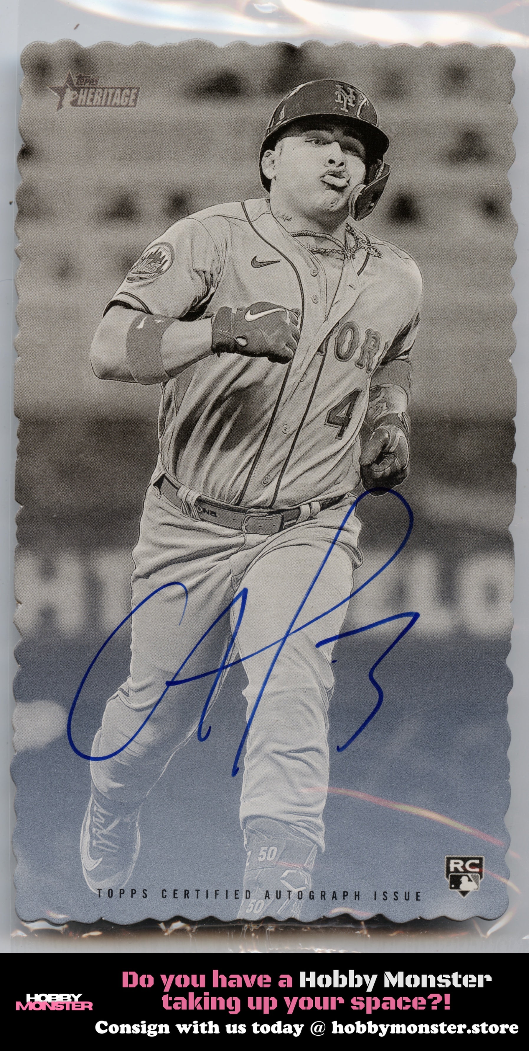 2023 Topps Heritage Francisco Alvarez AUTO Oversized 1974 Deckle